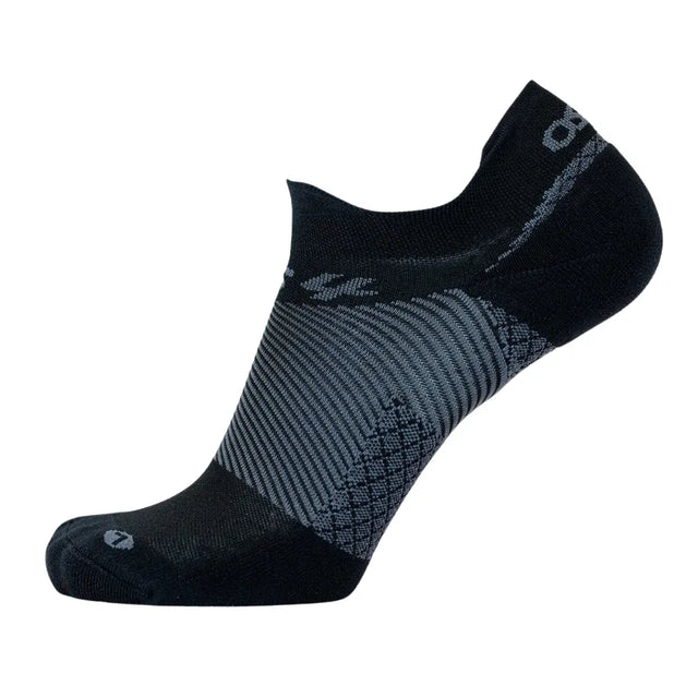 OS1st Plantar Fasciitis Socks No Show Black