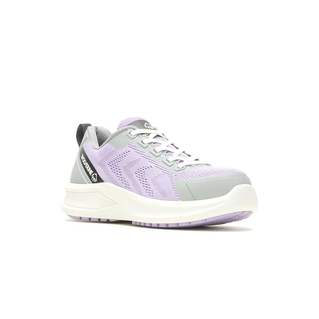 Wolverine Women's Bolt DuraShocks Knit CarbonMax Lavender Work Shoes