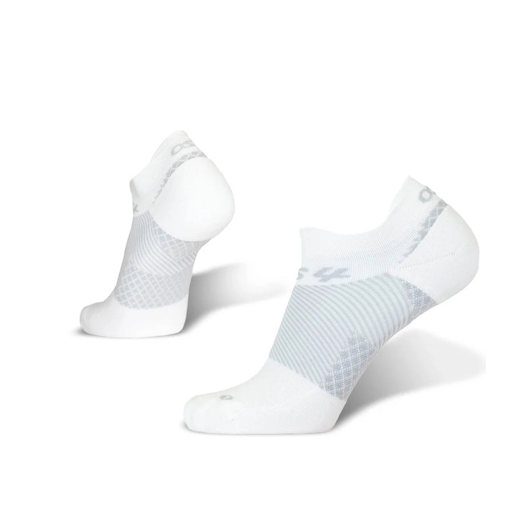 OS1st Plantar Fasciitis Socks No Show White
