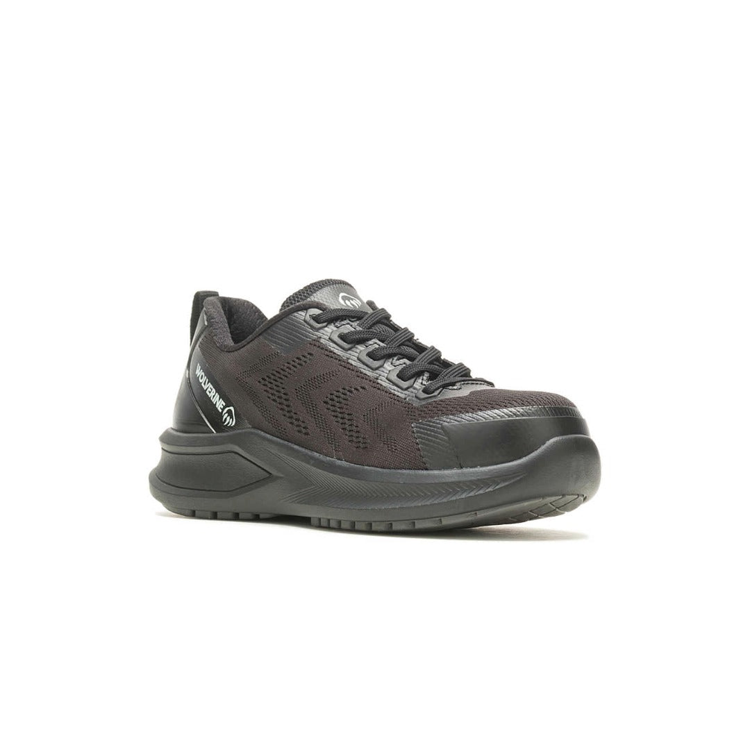 Wolverine Women's Bolt DuraShocks Knit CarbonMax Black Work Shoes