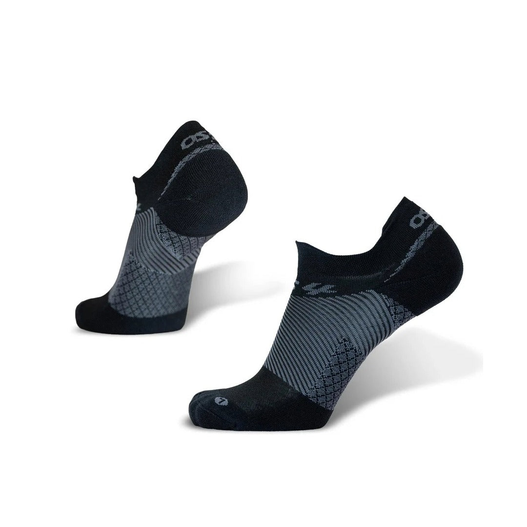 OS1st Plantar Fasciitis Socks No Show Black