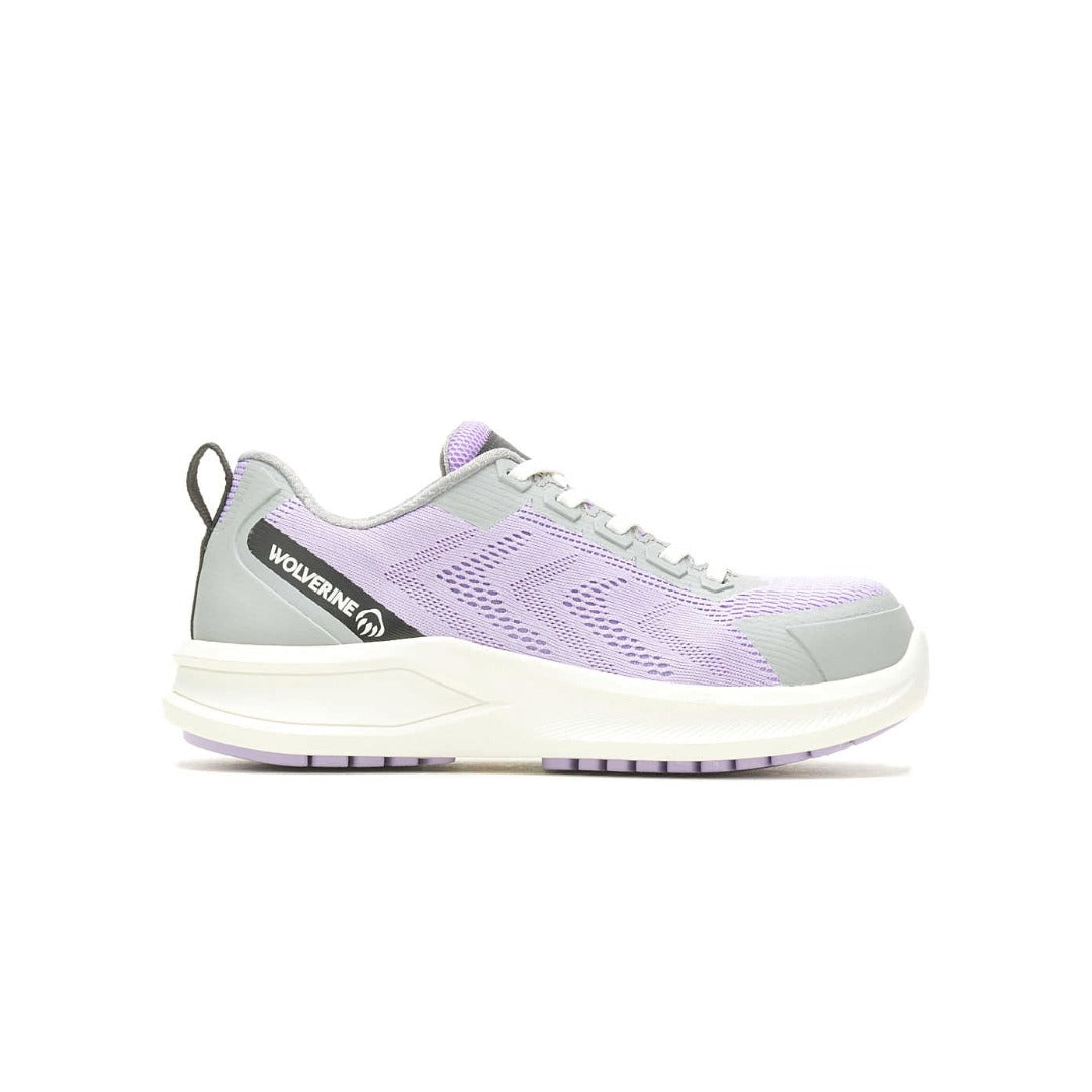 Wolverine Women's Bolt DuraShocks Knit CarbonMax Lavender Work Shoes