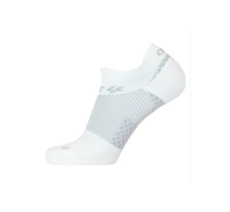 OS1st Plantar Fasciitis Socks No Show White