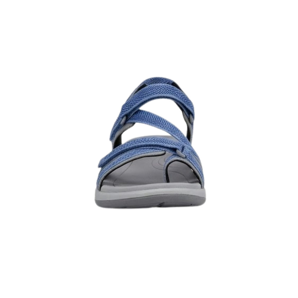 Orthofeet Women Comfort Lake Blue Adjustable Water Friendly Sandal
