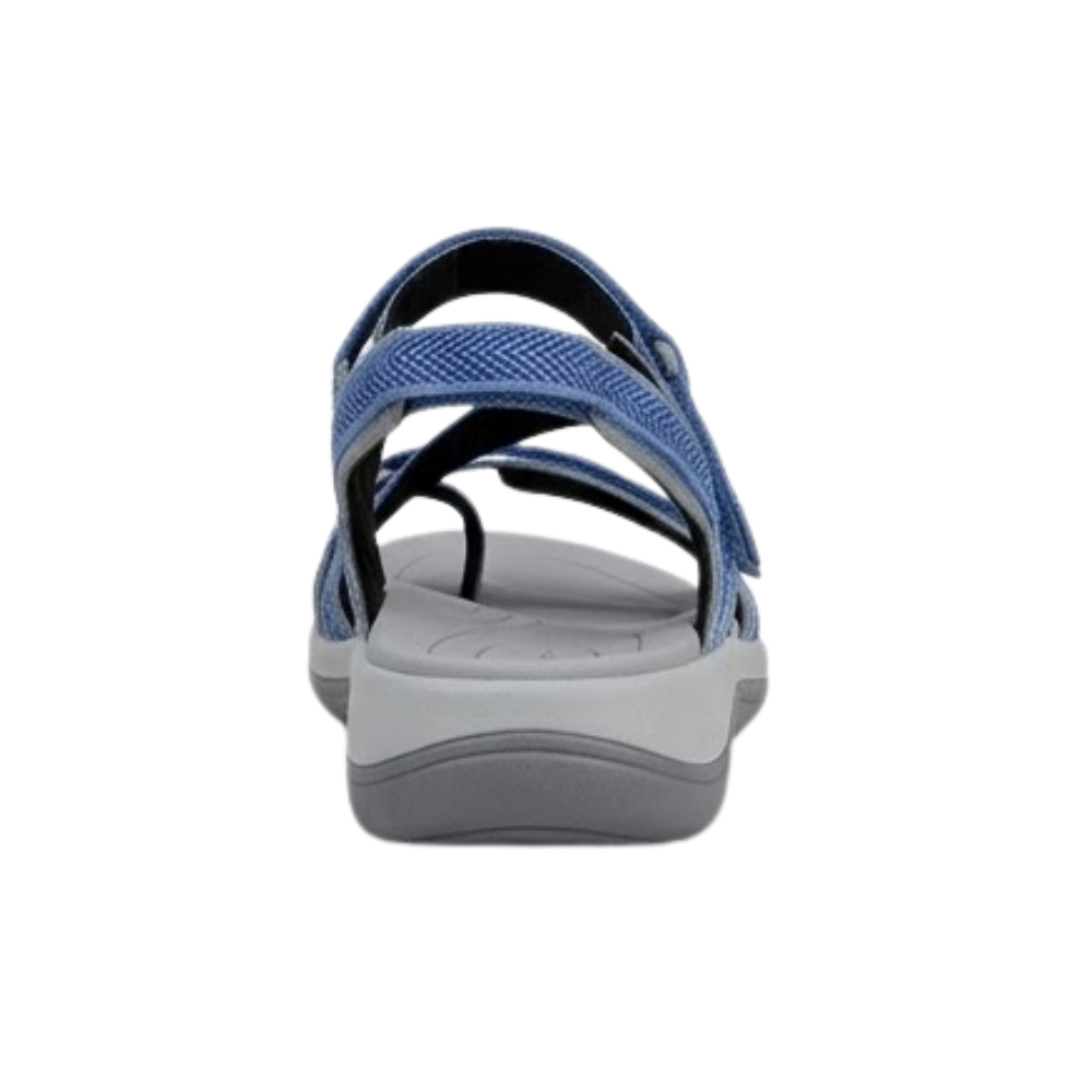 Orthofeet Women Comfort Lake Blue Adjustable Water Friendly Sandal