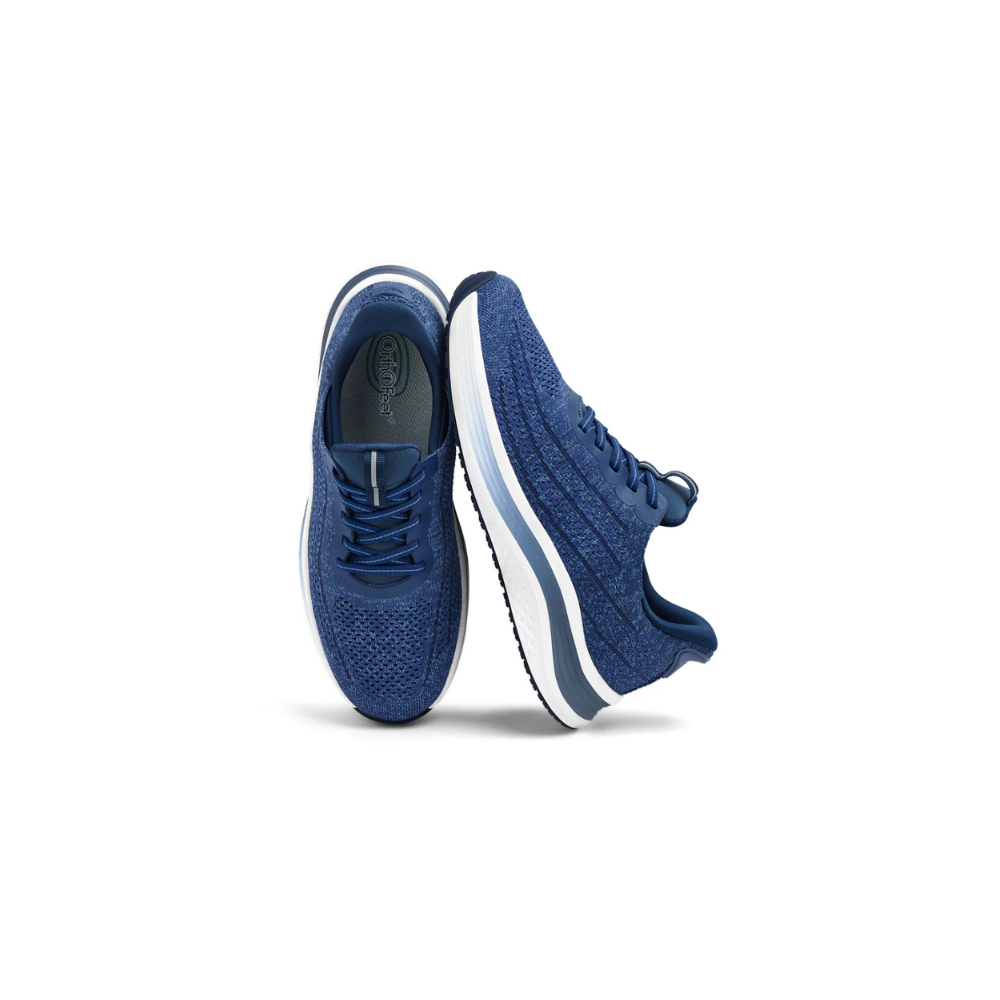 OrthoFeet Women's Nira Hands Free Sneaker - Indigo Blue