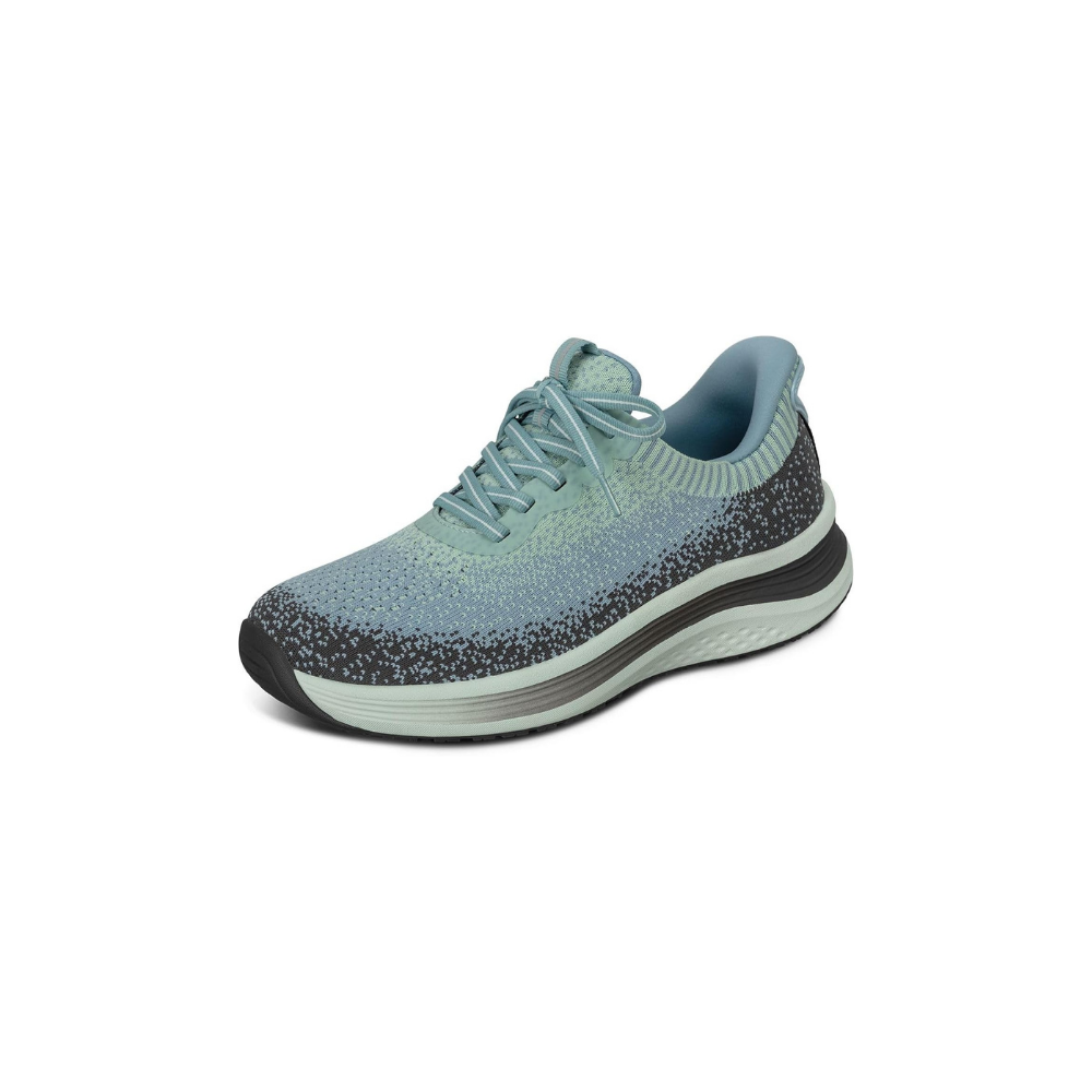 OrthoFeet Women's Nira Hands Free Sneaker - Green/Blue
