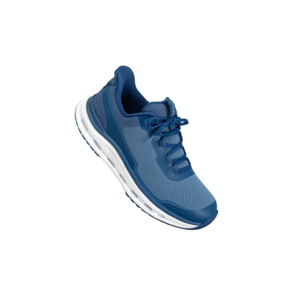Orthofeet Shoe Journey Men’s Hands-Free Sneaker - Blue - Comfort Slip-On