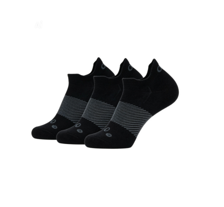 OS1st Wicked Comfort Unisex No Show Black Socks