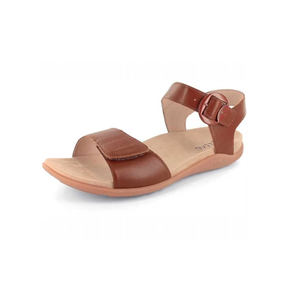Strive Bay Women's Supportive Comfort Tan Sandal