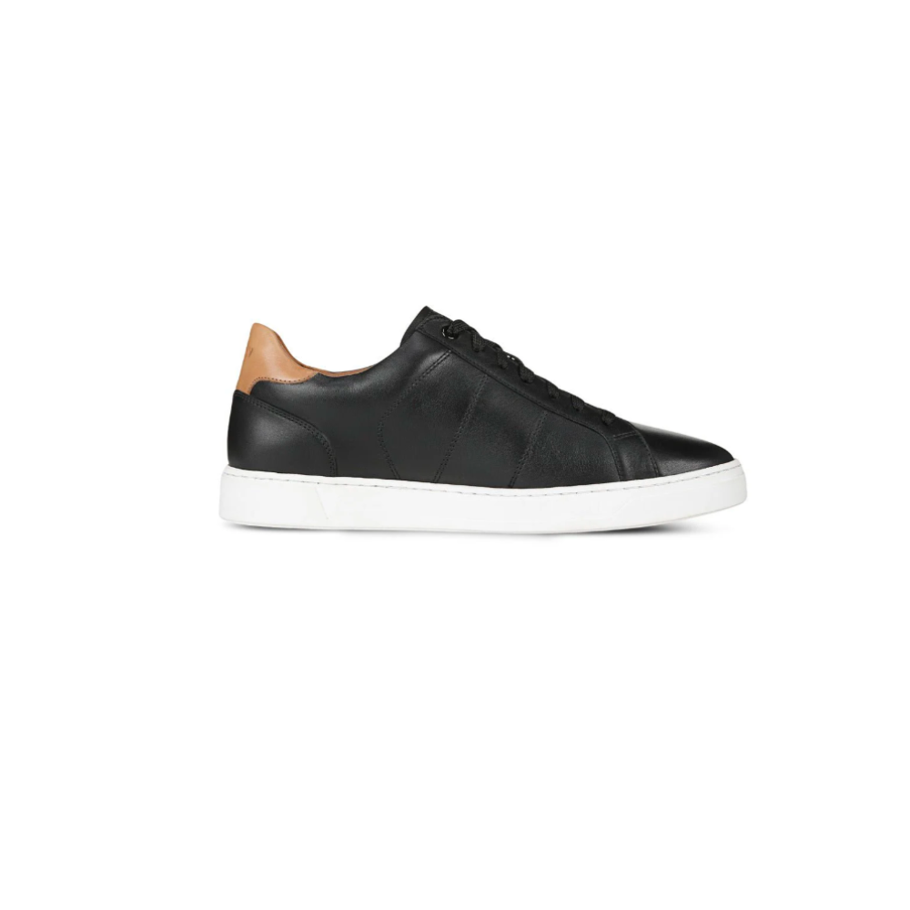 Vionic Men’s Lucas II Lace-Up Casual Leather Sneaker - Black Tan