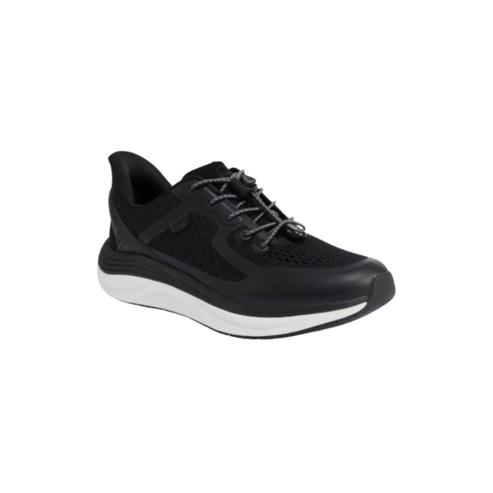 Kizik Women’s London Lightweight Hands-Free Walking Shoes – Black / White