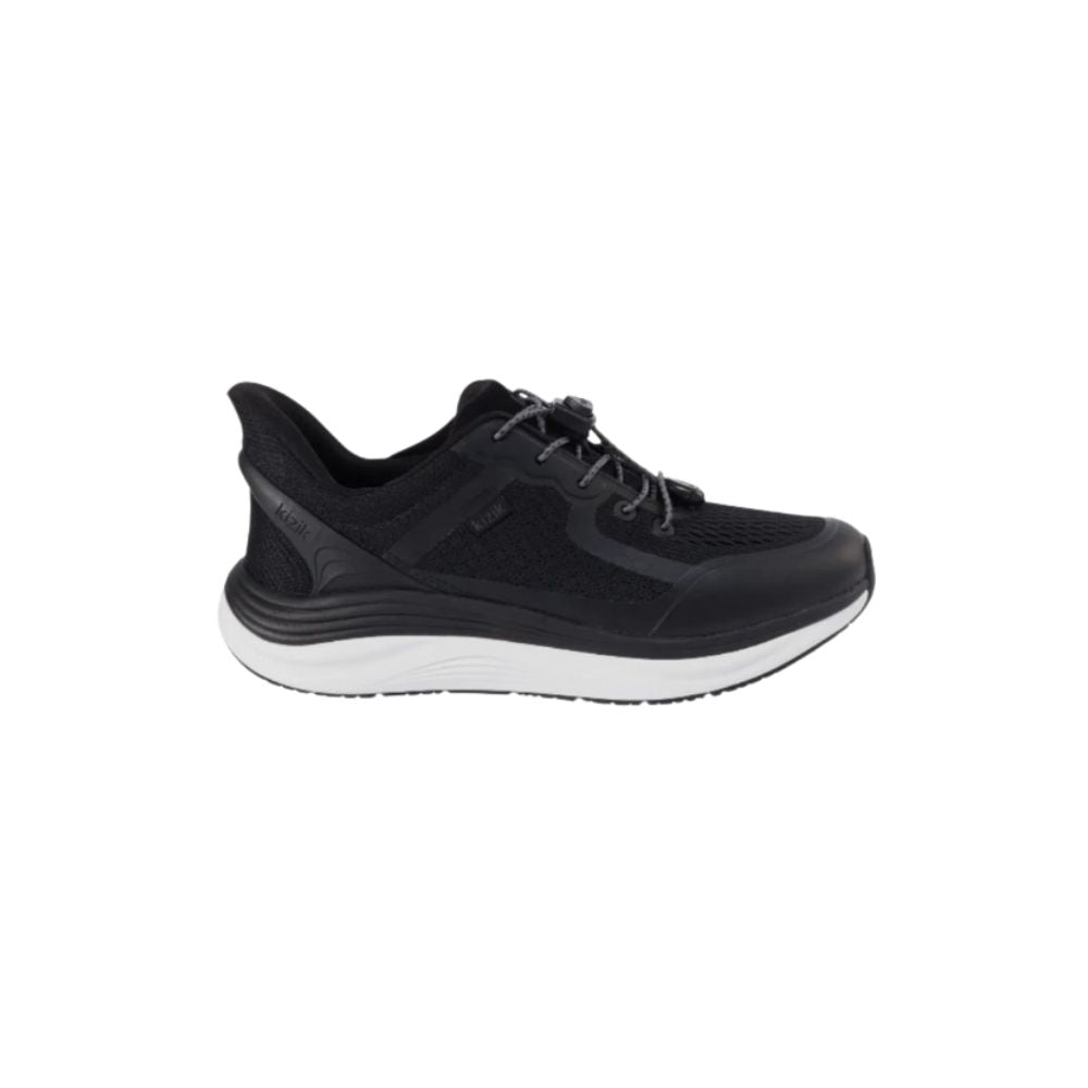 Kizik Women’s London Lightweight Hands-Free Walking Shoes – Black / White