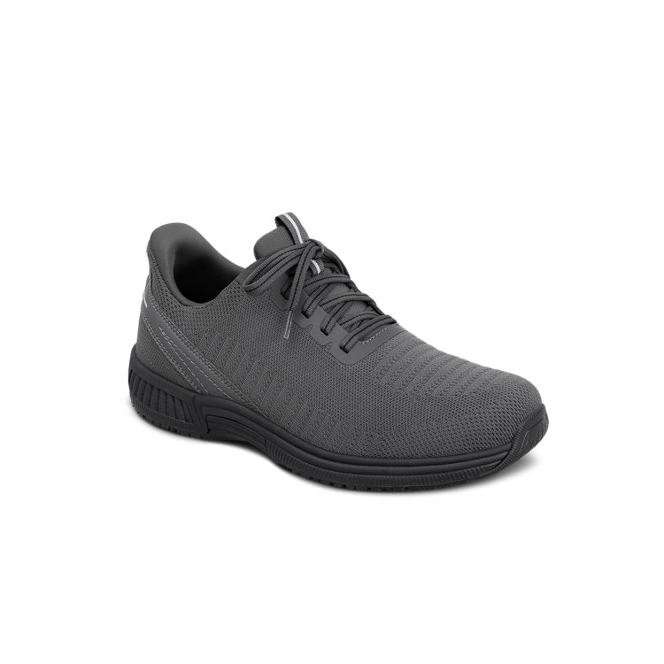 Orthofeet Yari Men’s Hands-Free Sneaker - Gray - Water-Repellent & Ergonomic