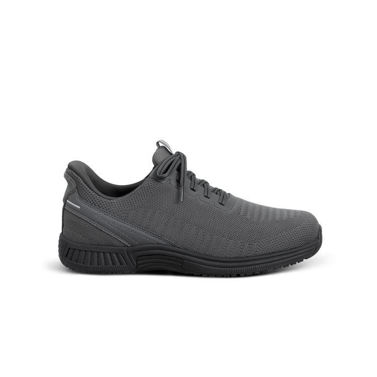 Orthofeet Yari Men’s Hands-Free Sneaker - Gray - Water-Repellent & Ergonomic