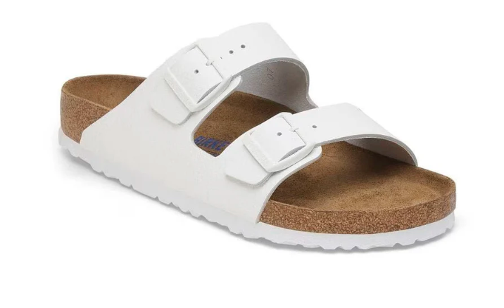 Birkenstock Arizona Soft Footbed White Leather Unisex Sandal