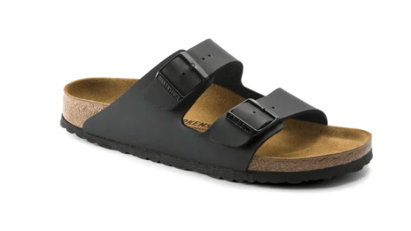 Birkenstock Arizona Hard Footbed Birko-Flor Black Unisex Sandals
