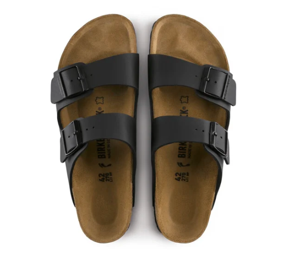 Birkenstock Arizona Hard Footbed Birko-Flor Black Unisex Sandals