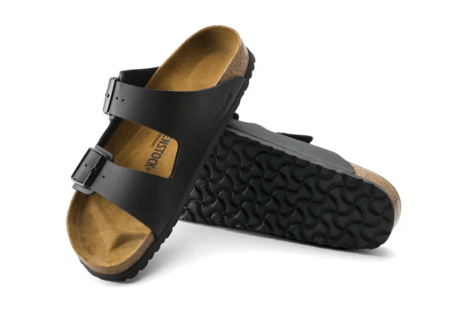 Birkenstock Arizona Hard Footbed Birko-Flor Black Unisex Sandals