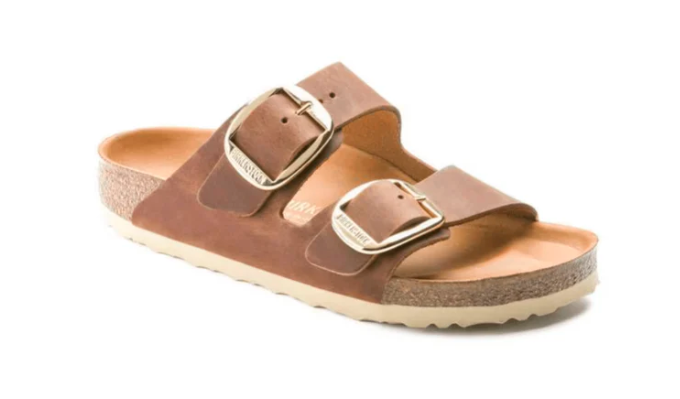 Birkenstock Arizona Big Buckle Sandals - Cognac Oiled Leather - Regular