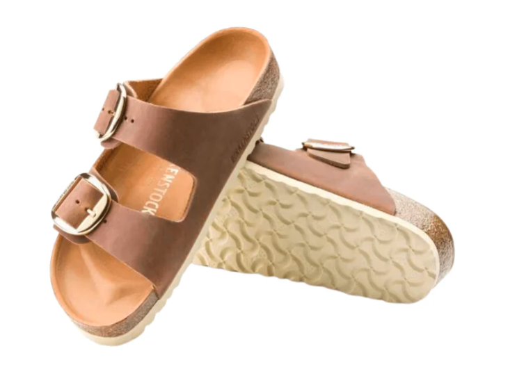 Birkenstock Arizona Big Buckle Sandals - Cognac Oiled Leather - Regular