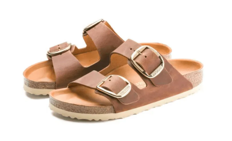 Birkenstock Arizona Big Buckle Sandals - Cognac Oiled Leather - Regular