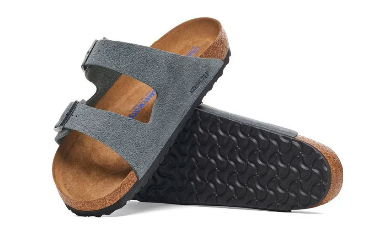 Birkenstock Arizona Soft Footbed Suede Sandal - Basalt Gray 1029790