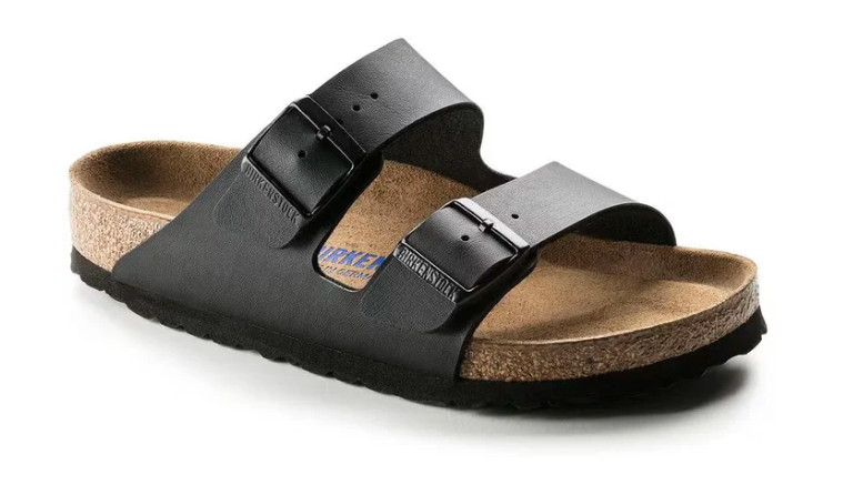 Birkenstock Arizona Birko-Flor - Black Leather Unisex Sandal Soft Footbed