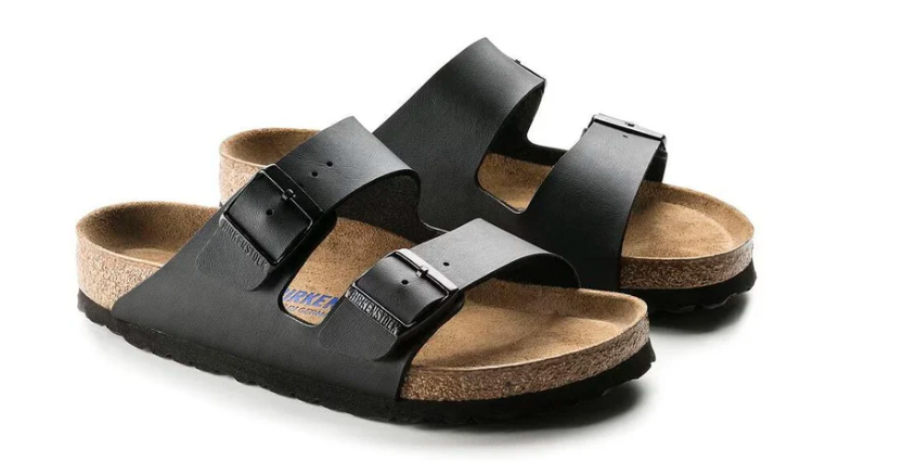 Birkenstock Arizona Birko-Flor - Black Leather Unisex Sandal Soft Footbed