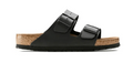 Birkenstock Arizona Birko-Flor - Black Leather Unisex Sandal Soft Footbed