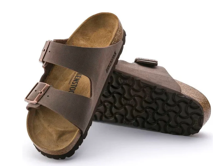 Birkenstock Arizona Birko Flor Leather Unisex Sandal - Mocha
