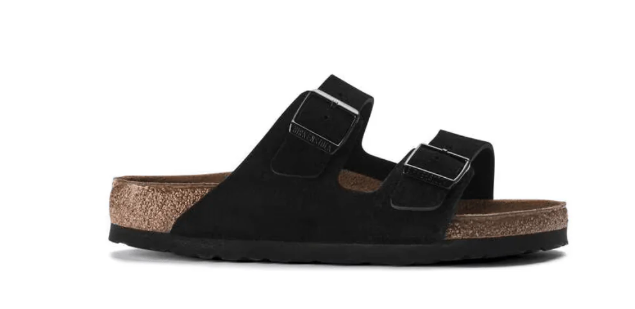 Birkenstock Arizona Soft Footbed Sandal – Black Suede