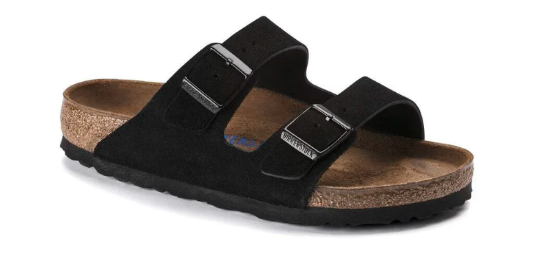 Birkenstock Arizona Soft Footbed Sandal – Black Suede