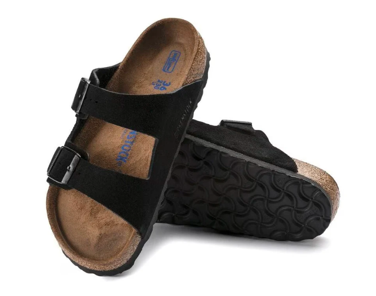 Birkenstock Arizona Soft Footbed Sandal – Black Suede