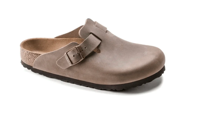 Birkenstock Boston BS Oiled Leather Sandals - Tabacco Brown