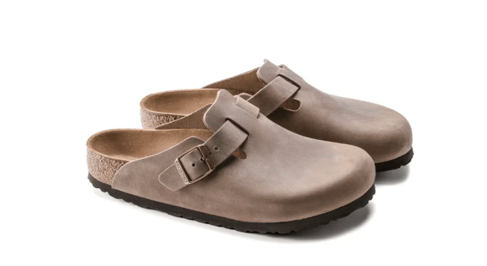 Birkenstock Boston BS Oiled Leather Sandals - Tabacco Brown