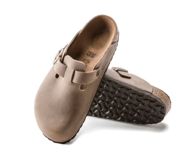 Birkenstock Boston BS Oiled Leather Sandals - Tabacco Brown