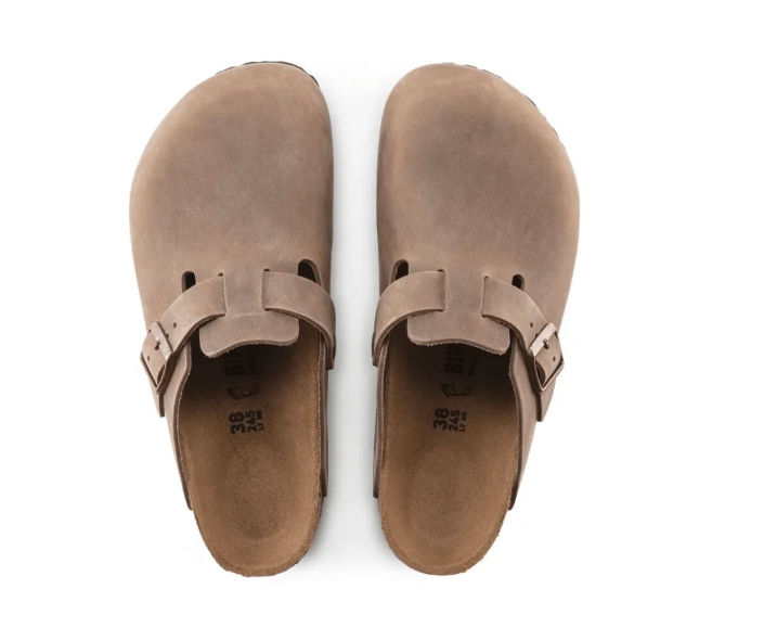 Birkenstock Boston BS Oiled Leather Sandals - Tabacco Brown