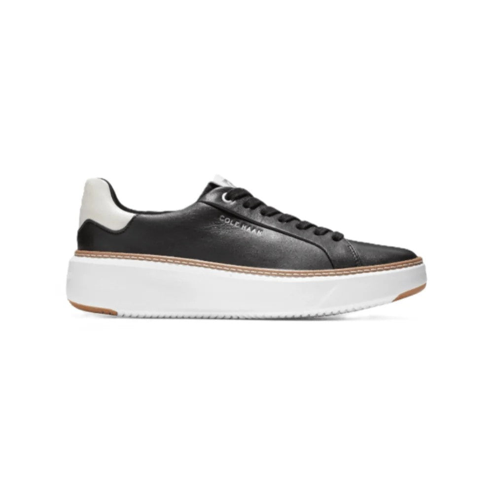 Cole Haan Women's Grandpro Topspin Black / White / Yellow Sneaker