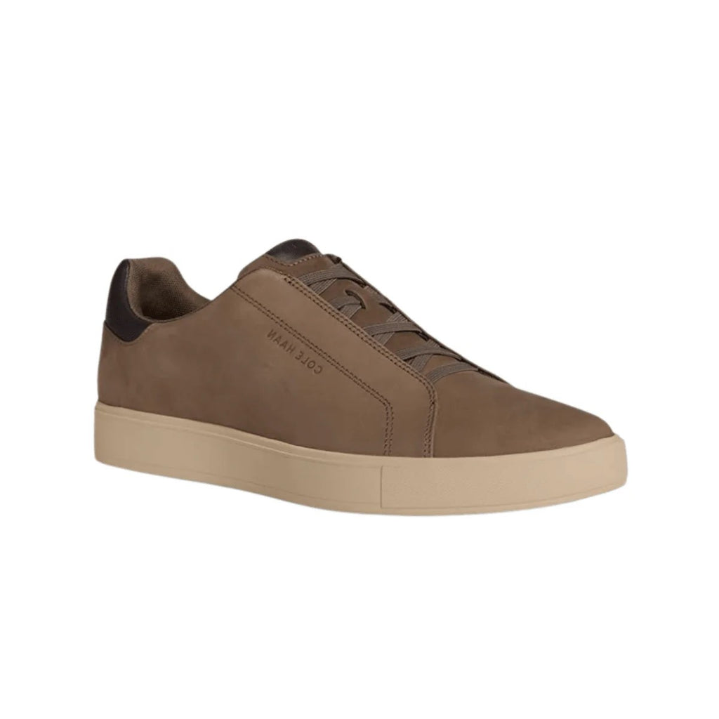 Cole Haan Men's GrandPrø Luxe Slip-On Sneakers Morel Nubuck/Dark Choco