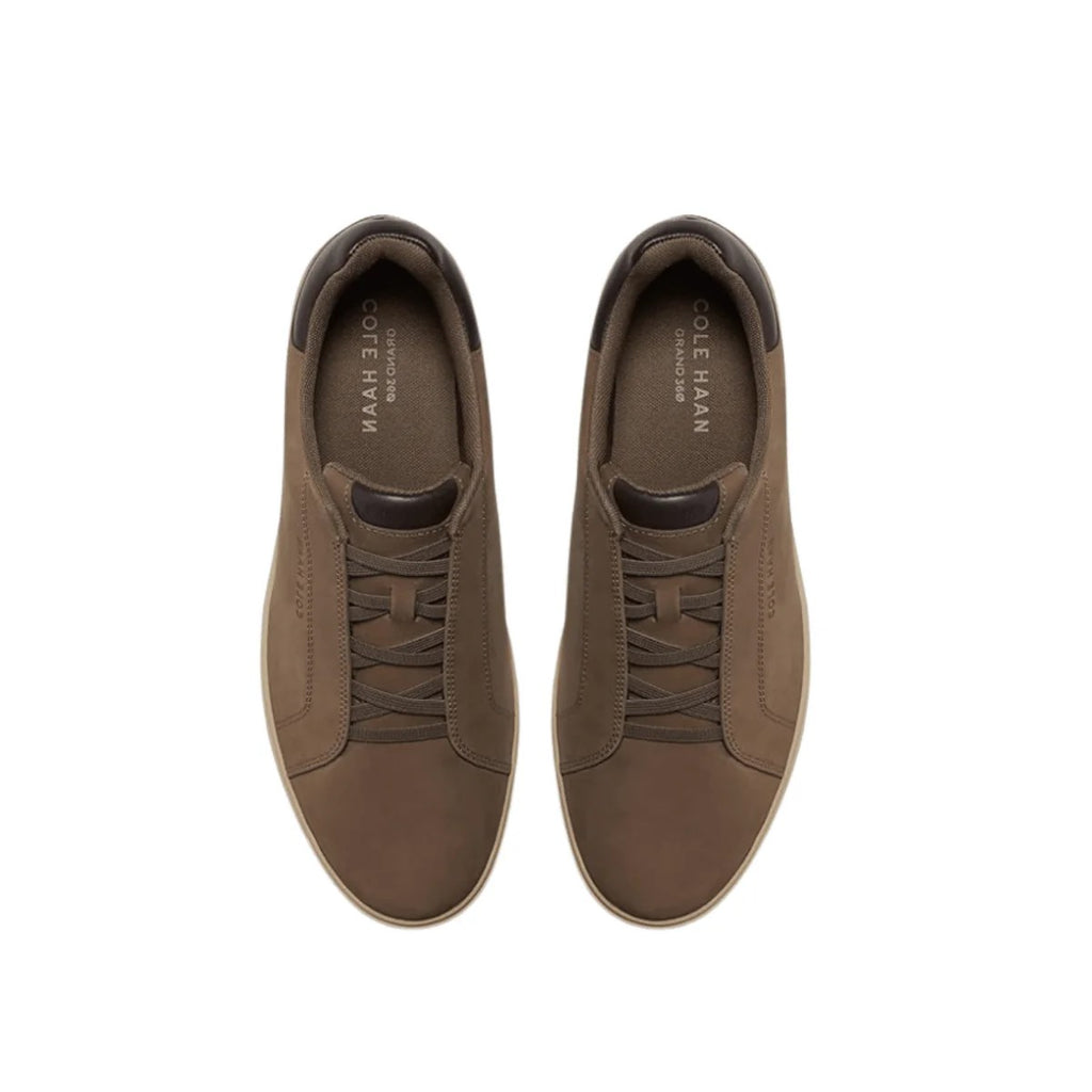 Cole Haan Men's GrandPrø Luxe Slip-On Sneakers Morel Nubuck/Dark Choco