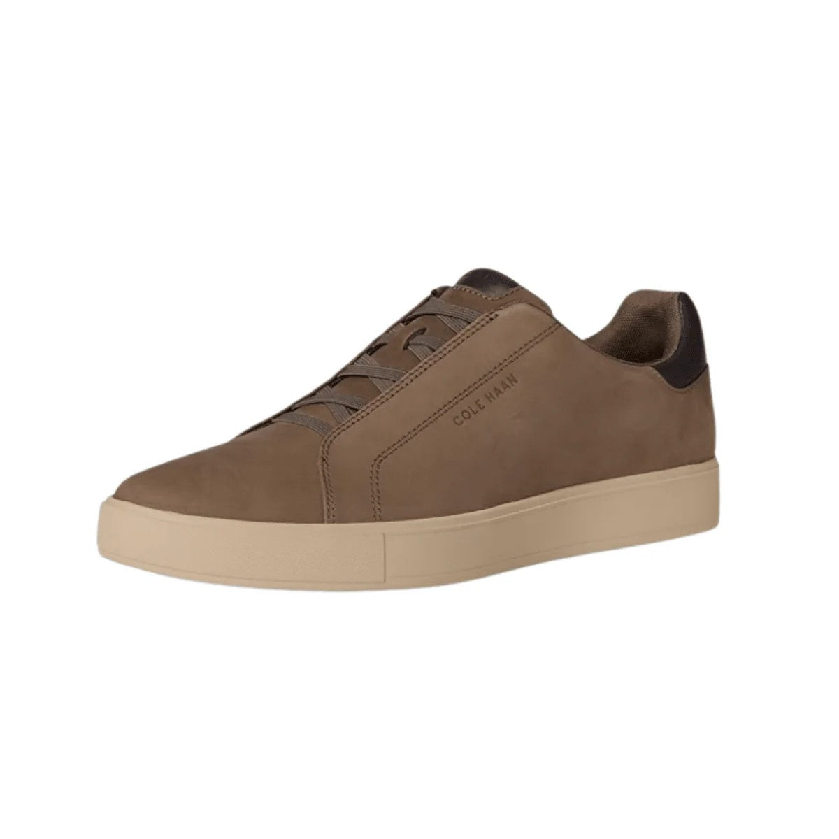 Cole Haan Men's GrandPrø Luxe Slip-On Sneakers Morel Nubuck/Dark Choco