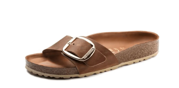 Birkenstock Madrid Big Buckle Sandals – Cognac Oiled Leather (Narrow Fit)