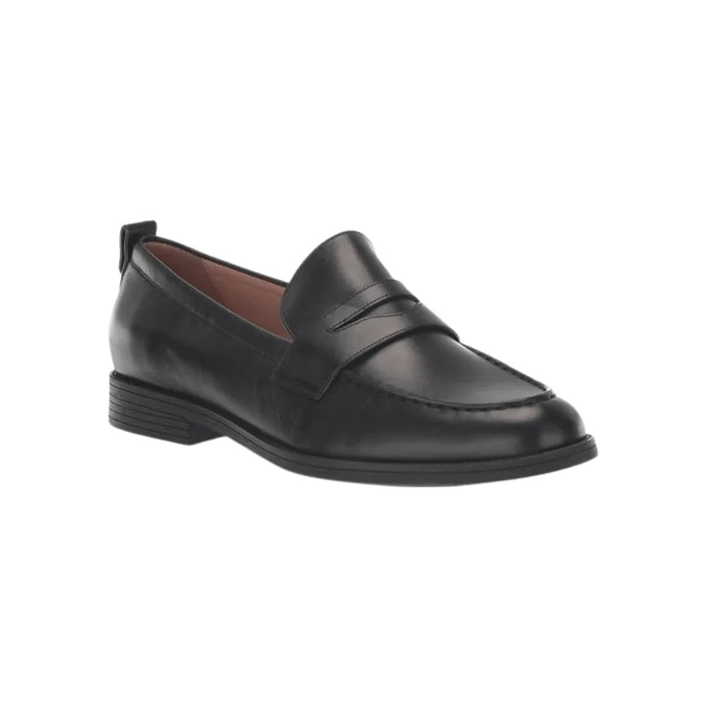 Cole Haan Women's Stassi Penny Loafer Leather Shoes - Black