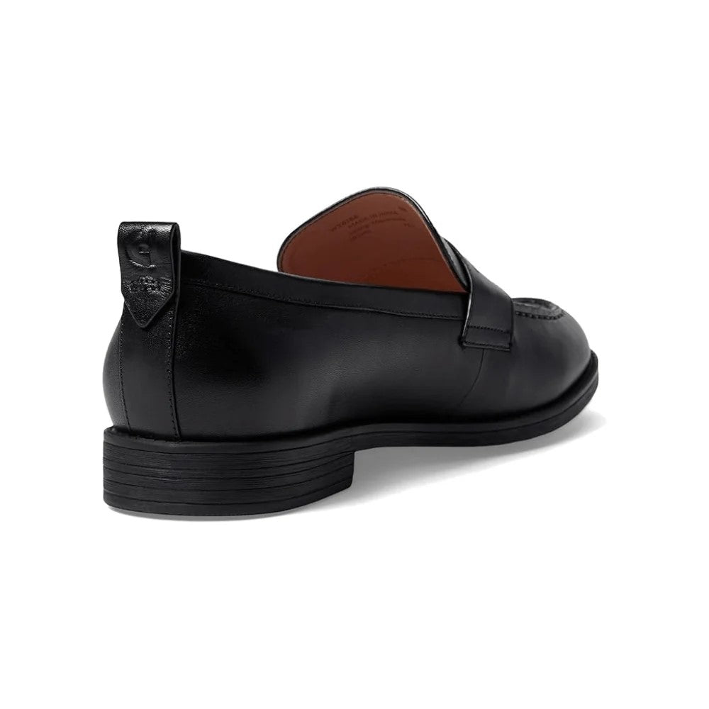 Cole Haan Women's Stassi Penny Loafer Leather Shoes - Black