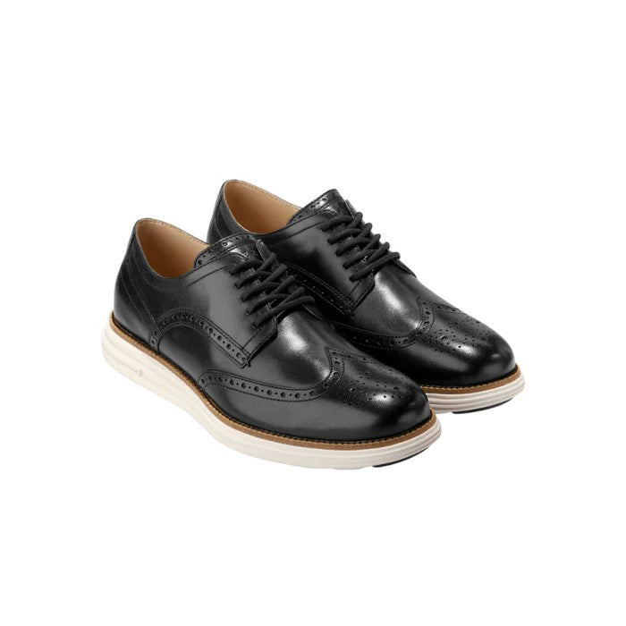 Cole Haan Men’s Remastered Grand Wingtip Oxford – Black Ivory