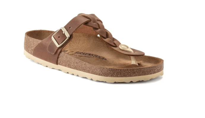 Birkenstock Gizeh Braid Cognac Oil - Leather Unisex Sandal