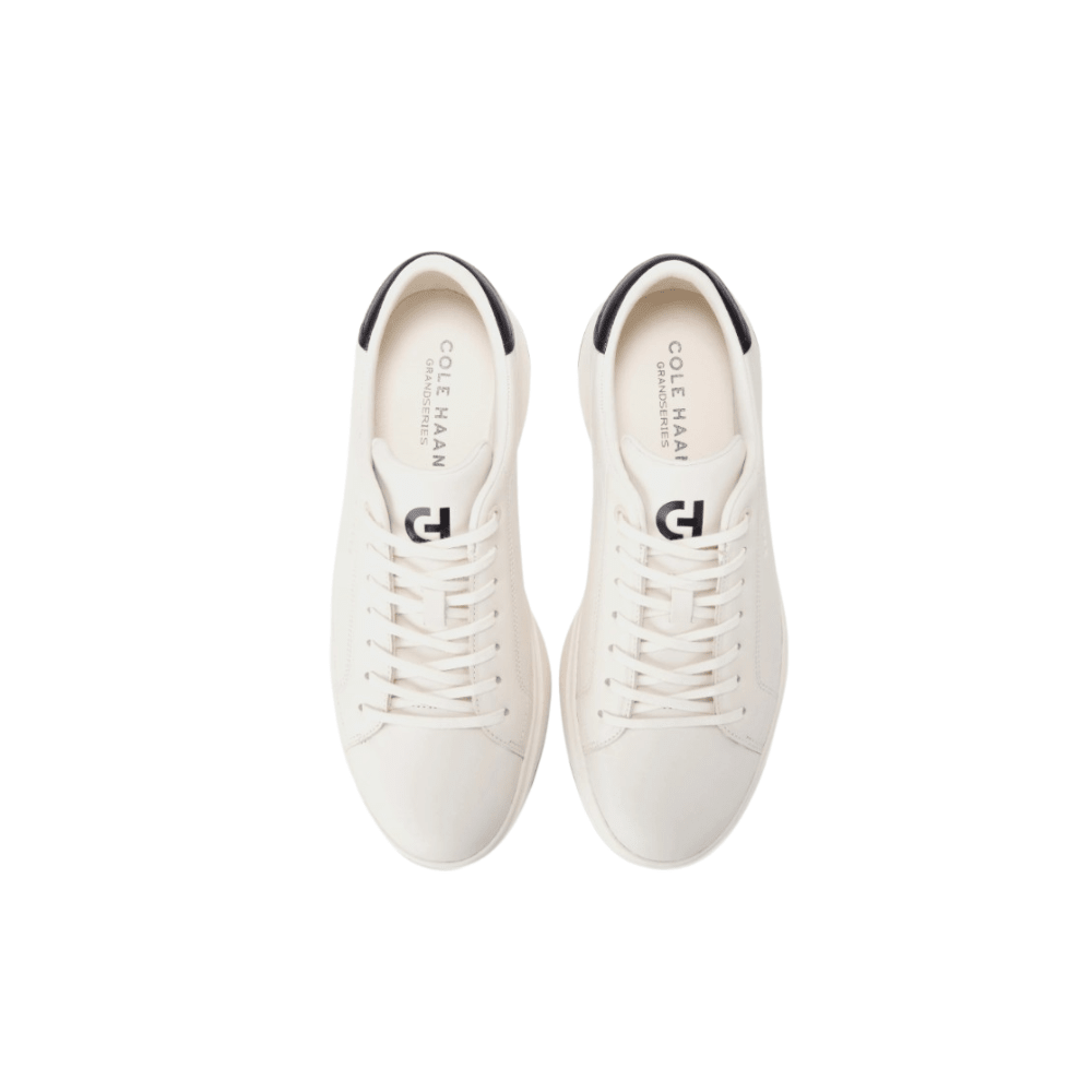 Cole Haan Men's GrandPrø Tennis 2.0 Leather Sneakers - Ivory/Black