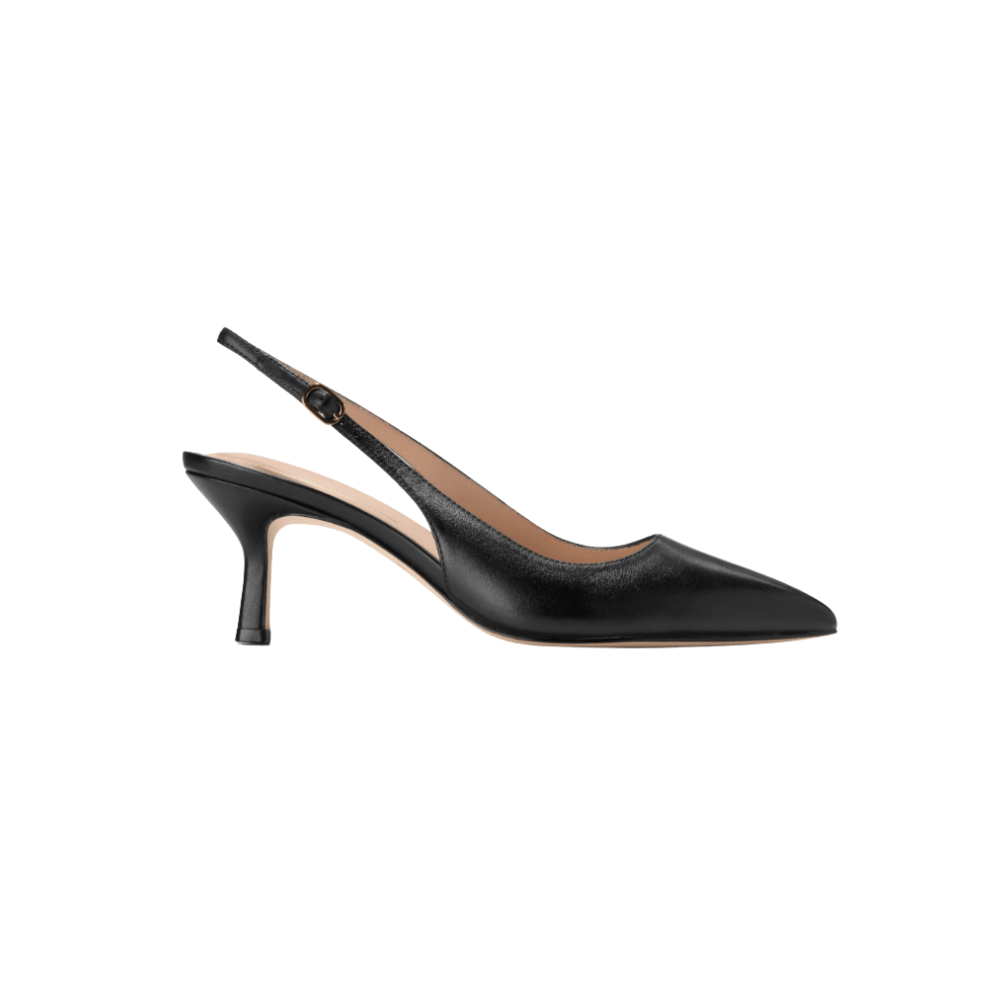 Cole Haan Women’s Hansell Leather Slingback Pumps – Black