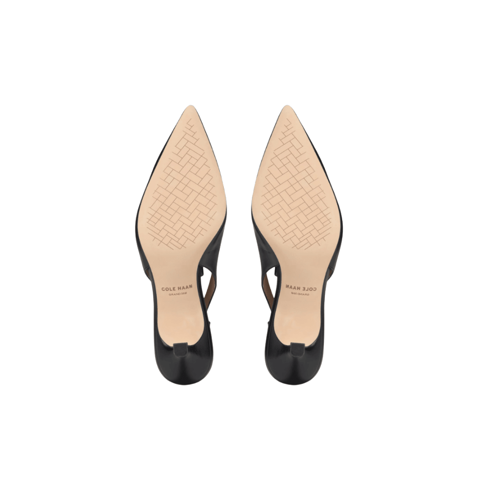 Cole Haan Women’s Hansell Leather Slingback Pumps – Black